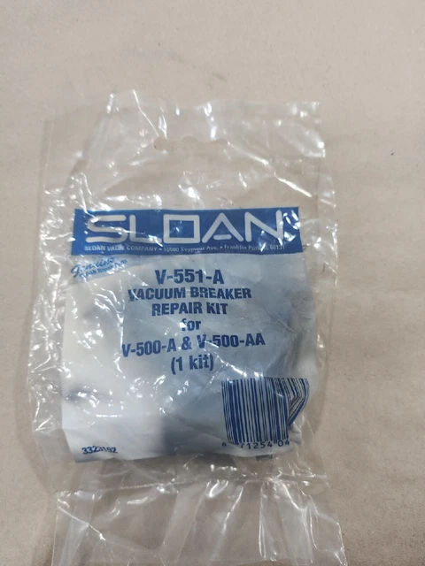 Kit de reparación de rompeaspiradoras Sloan V-551-A genuino para V-500-A/V-500-AA-F/SHIP-NIP