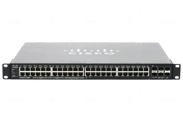 SG500X-48MP CISCO SG500 48 PORT 1GB ETHERNET POE+ 4x 10GB SFP+ 2x 5GB SFP