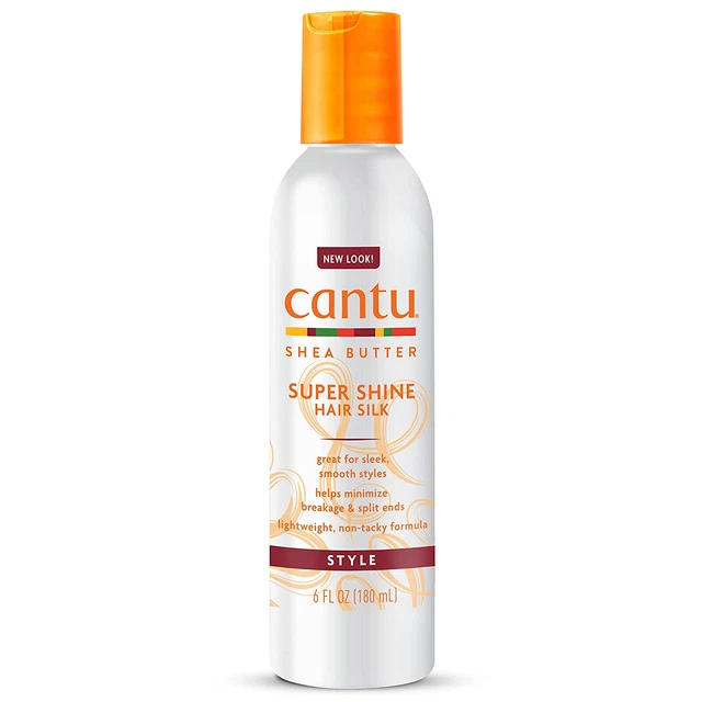 Cantu Super Shine Hair Silk with Shea Butter, 6 Fl Oz (Packaging May Vary)