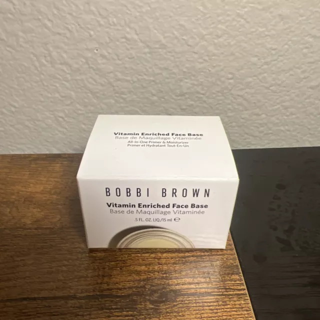 BOBBI BROWN VITAMIN Enriched Face Base .5 fl oz / 15 ml New in Box 0.5 ...