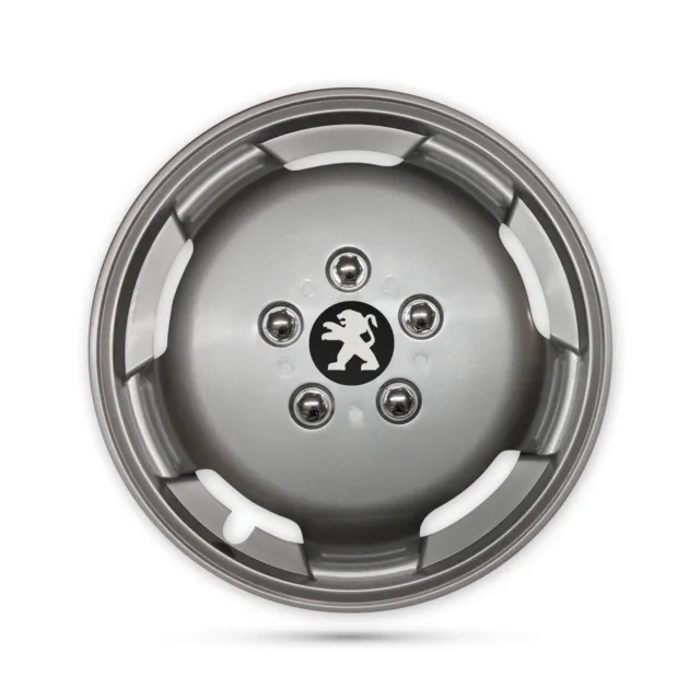 For Peugeot Boxer MotorHome Camper 15” Deep Dish Wheel Trims Hub Caps Set of 4