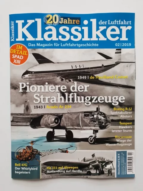 Klassiker der Luftfahrt 2/2019 PIONIERE d.STRAHLFLUGZEUGE  Zustand sehr gut