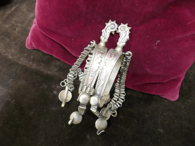 Paire D’éperons Vaquero Gaucho – Mexique, Vintage XIXe Siècle, Old West