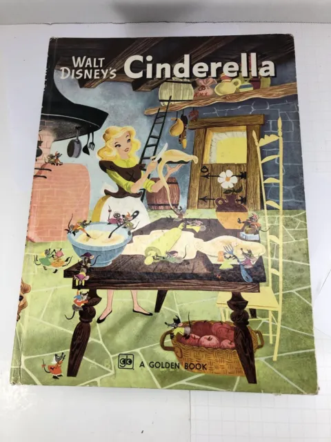Big Golden Book Walt Disneys Cinderella 1972