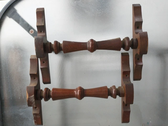 Antique Estey Walnut Pump Organ Surface Mount Carry Handles 1880