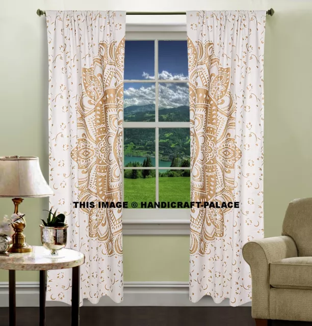 Indian Mandala Window Curtain Drape Handmade Curtain Home Wall Curtain Tapestry