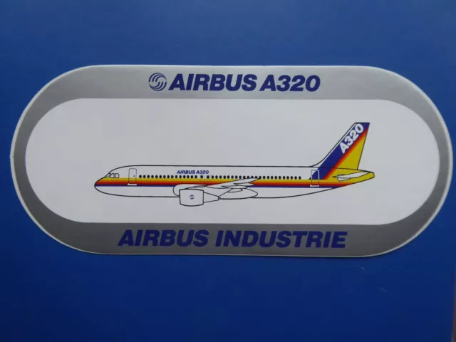 Autocollant Sticker Aufkleber Airbus Industrie Avion Airbus A320 Airliner