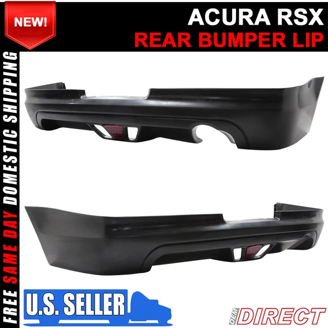 For 02-04 Acura RSX Coupe 2Dr Mugen Style Rear Lip With Led Brake Light 3