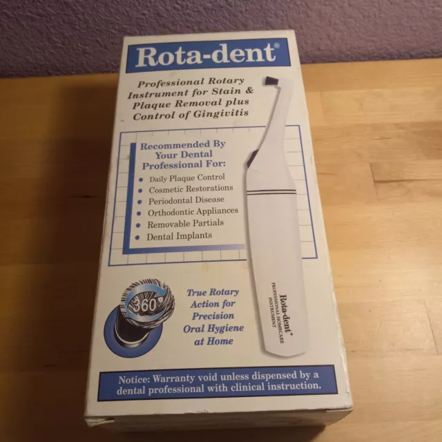 Cepillo de dientes eléctrico rotativo profesional ROTA-DENT eliminación de placa - NUEVO CAJA ABIERTA