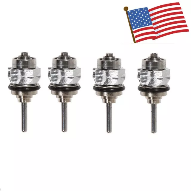 4x Dental Handpiece Turbine rotor Cartridge fit standard push button STNABT USA