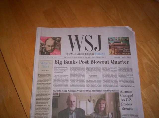 The Wall Street Journal Saturday/Sunday April 15-16, 2023