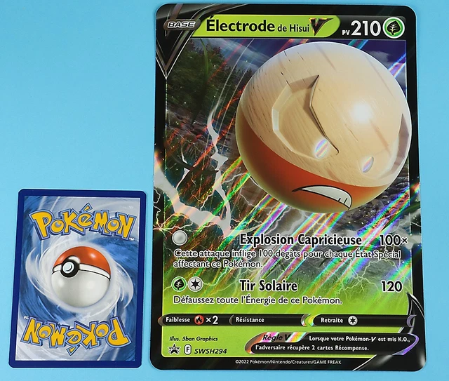 Carte Pokémon V Géante XXL Officielle - SWSH061V - Collection, Jeu Ou Cadeau - Haute Qualité D'Impression