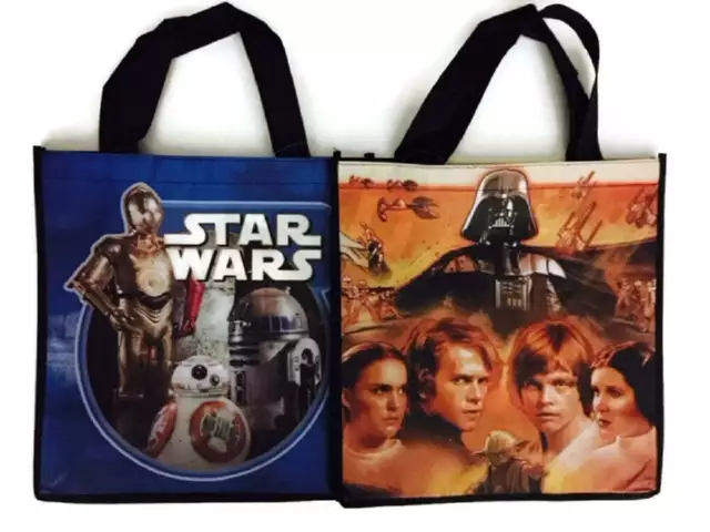 Star Wars Tote Bag Bundle Reusable Grocery Gift Wrap