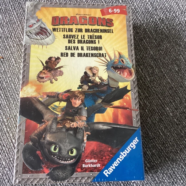 Dragons Ravensburger Mitbringspiel Laufspiel Dragons Wettflug zur Dracheninsel