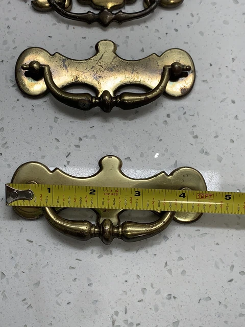 3pc Mismatched Dresser Drawer Handle Pull Furniture Hardware Knobs Vintage 2