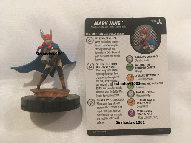 Heroclix Mary Jane 038 Marvel Avengers War of the Realms Rare