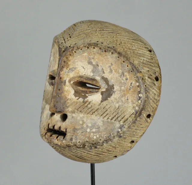 LEGA Wood idimu Mask Bwami Cult Congo Zaire DRC African Tribal Art 1264 6