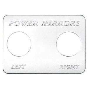 Freightliner Chrome Power Mirror L + R Switch Plate