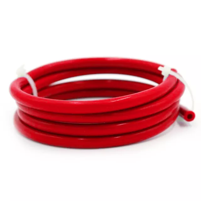 Red 10 Feet 5/32"(4mm) Silicone Fuel Air Vacuum Hose Line Tube Pipe New