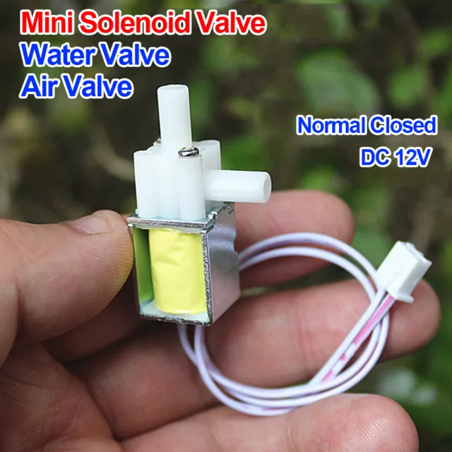 Normally Closed Solenoid Valve 2-way DC 12V N/C Electric Water Valve Air Valve