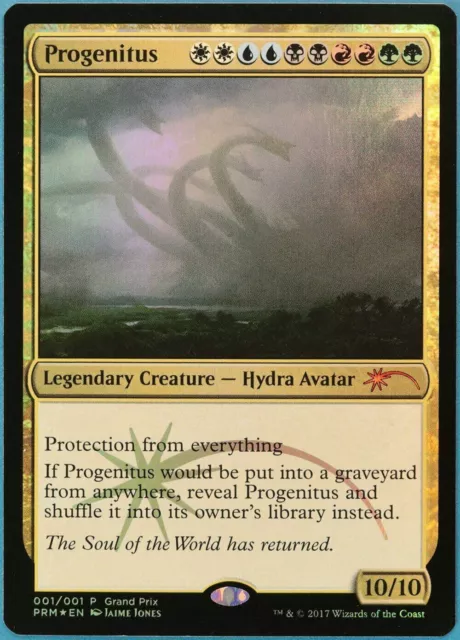 mtg magic progenitus 10 / 10 FOIL ENGLISH promo grand prix premium 4 available