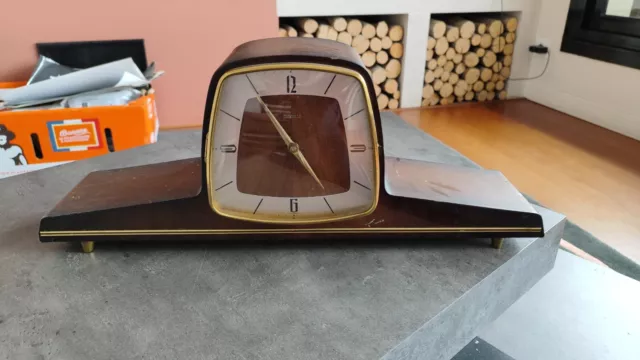 Hermle Germany Clock Pendule De Bureau Art Deco Carillon Électrique A Reviser Be