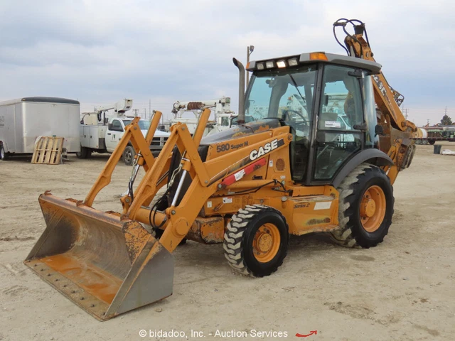 2006 Case 580 Super M Series II 4x4 Backhoe Wheel Loader Cab E-Stick