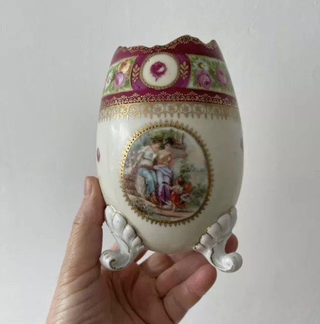 Limoges France egg shape vase 14cm High