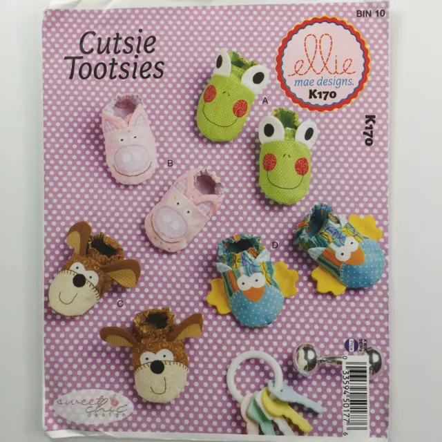 Kwiksew 170 Tootsies Baby Boy Girl Childs Shoes animal Walkers New Uncut Pattern