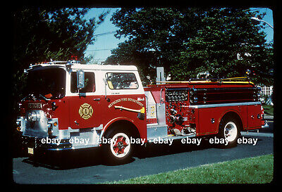 Metuchen NJ 1970 Mack CF  pumper Fire Apparatus Slide