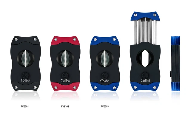 Tagliasigari Colorati Colibri Lama Taglio A V Cigar Cutter V-Cut Blade Fvz301