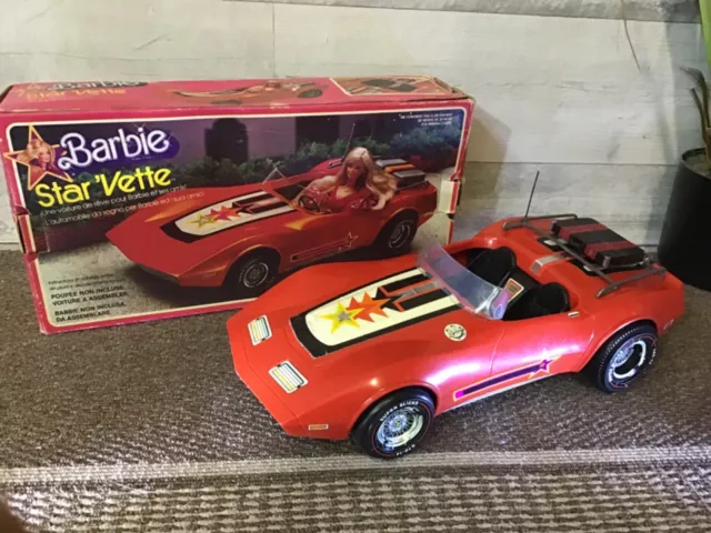 Vintage Barbie Star'Vette Corvette 1975 mit OVP ( Big Jim )Rotes Auto Mattel…