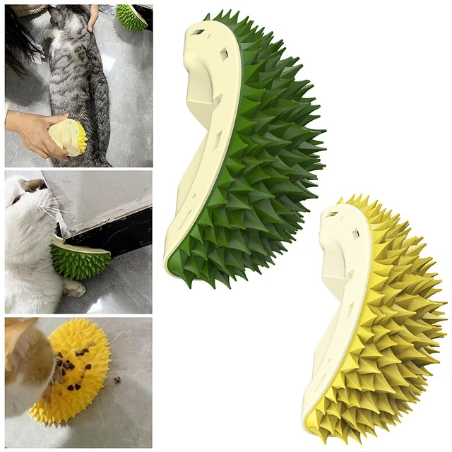 BEAUGIREW 4 Pack Cat Self Groomer Soft Cat Face Scratcher Wall Corner