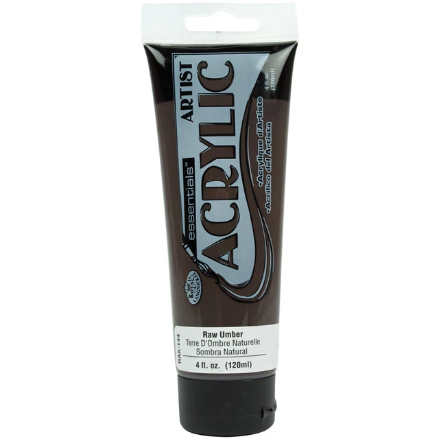 Pintura acrílica Essentials(TM) 4 OZ-Umber en bruto -RAA-144