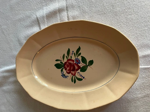 Plat Ovale En Céramique Motifs Azulejos 26cm Version 3 - Luisa Paixao