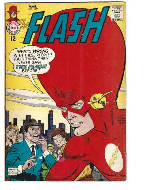 Flash #177 (3/68) VG+ (4.5) Classic Cover! Great Silver Age!