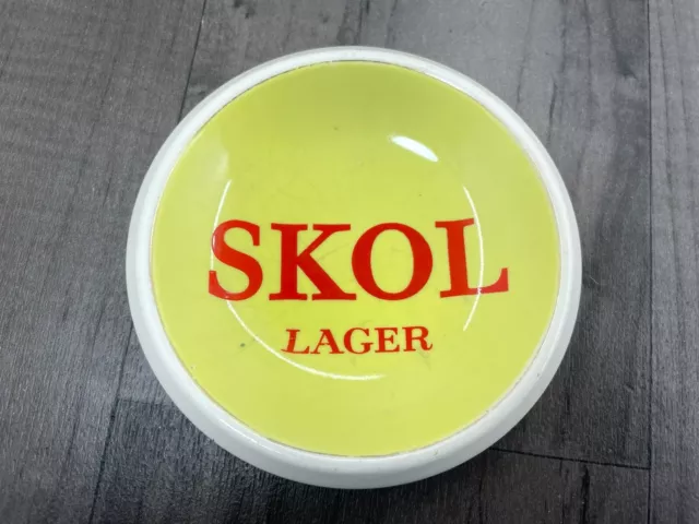 Rare Skol Lager Ashtray T.C Green Gresley 12cm Authentic Vintage Ceramic