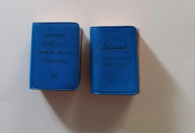 Lot de 2 dictionnaires Lilliput Français Anglais - Larousse édition 1961