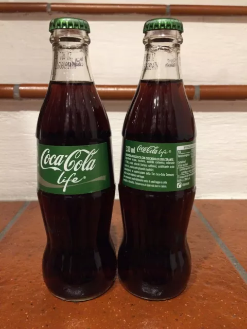 Coca Cola LIFE New tipe coca cola,bottiglia in vetro da 330 ml con Stevia Leggi: