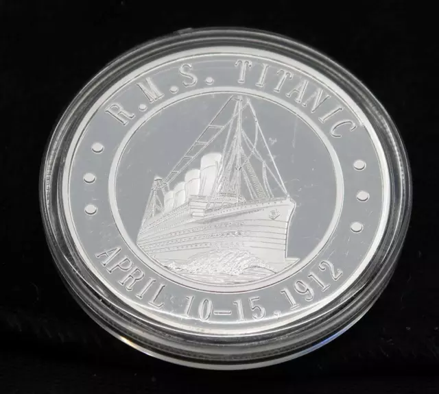 RMS Titanic April 10-15 1912 Elizabeth II Cook Islands Commemorative Coin Silver