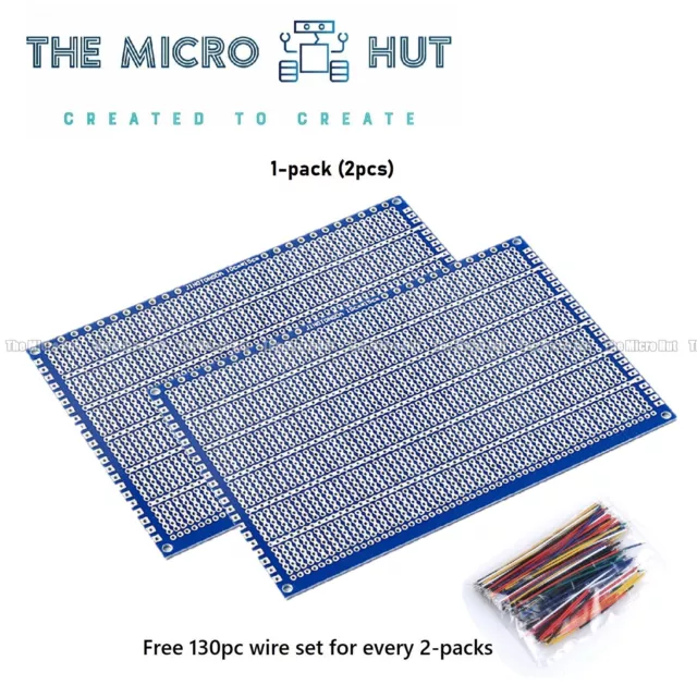 Prototyping PCB 10x15cm Single Sided Breadboard Veroboard Vero Strip Universal