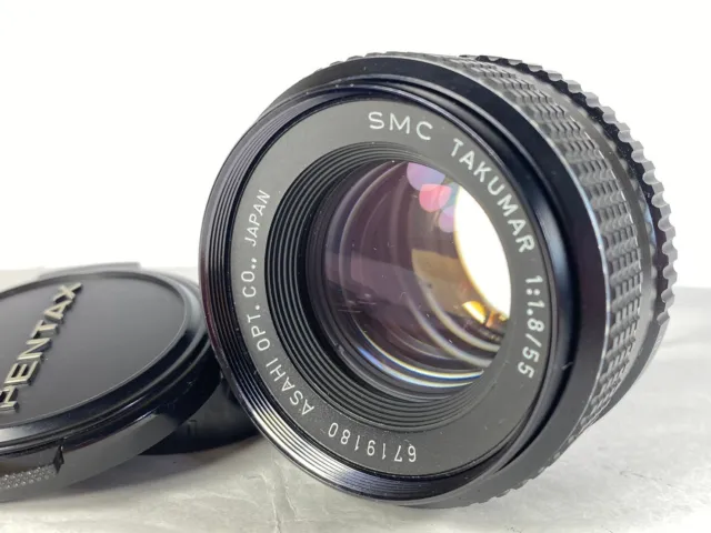 [Mint] Asahi PENTAX Smc Takumar 55mm F/1.8 M42 Tornillo de Montaje Prime Lens De