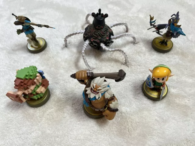 Legend Of Zelda Amiibo Lot BOTW Link’s Awakening 8-Bit Archer Guardian Revali Legend Of Zelda Amiibo Lot BOTW Link’s Awakening 8-Bit Archer Guardian Revali