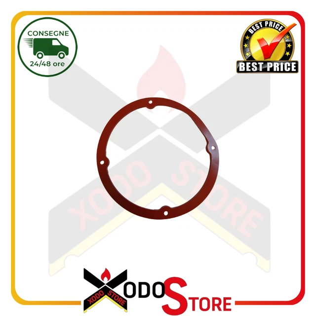 Guarnizione Anteriore Per Aspiratore Stufe A Pellet - Gomma Siliconica Rossa, 6 Fori, Alta Temperatura - Foto 6