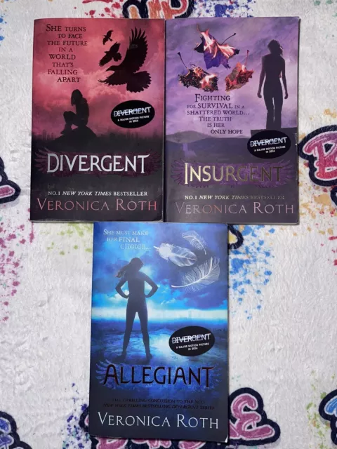 Divergent Series Boxed Set (books 1-3) by Veronica Roth Book Bundle Job Lot