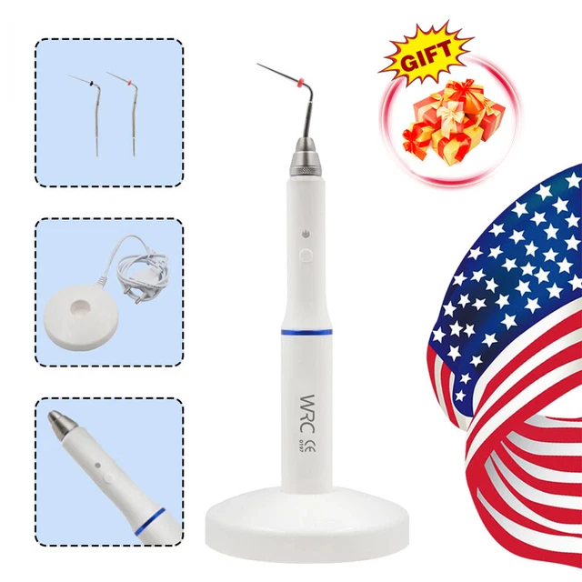 Dental Wireless Cordless Gutta Percha Obturation System Endo Heated Pen + Tips