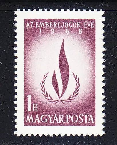 Hungary 1968 MNH Sc 1939 Mi 2473 International Human Rights Year **