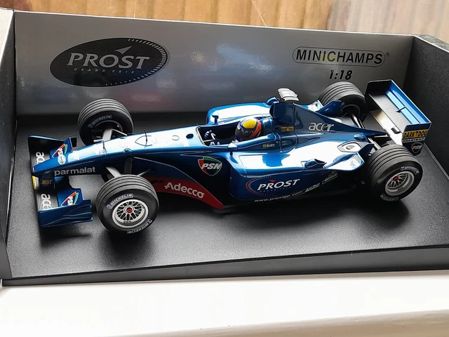 Miniature F1 Minichamps 1/18 – Prost Acer AP 04 De Luciano Burti (Modèle De Collection)