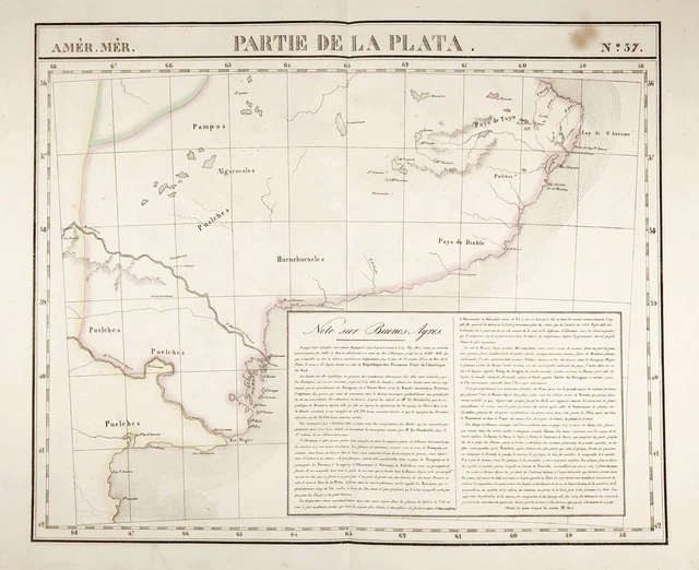 Len Del Rio ARGENTINA RIO NEGRO South America America Map Vandermaelen 1825 £79.23 ...