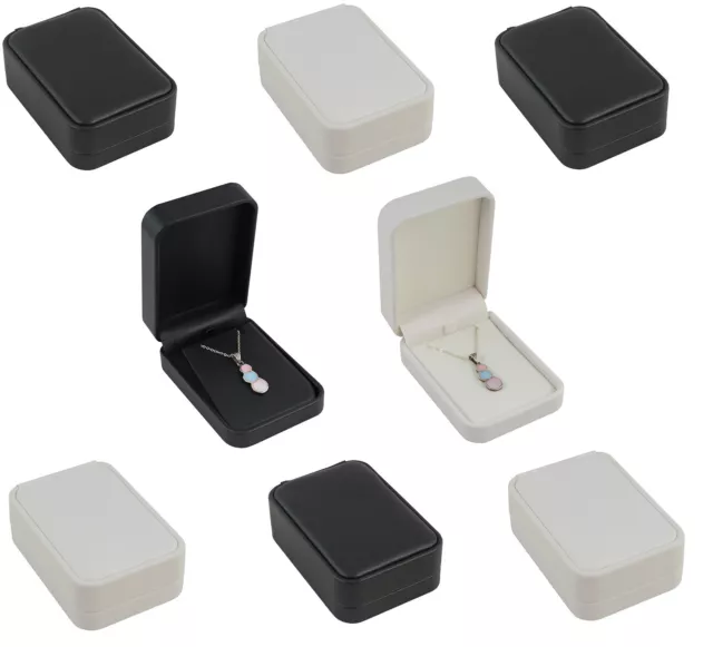 High Quality Leatherette Pendant Drop Earring Box Jewellery Presentation Display